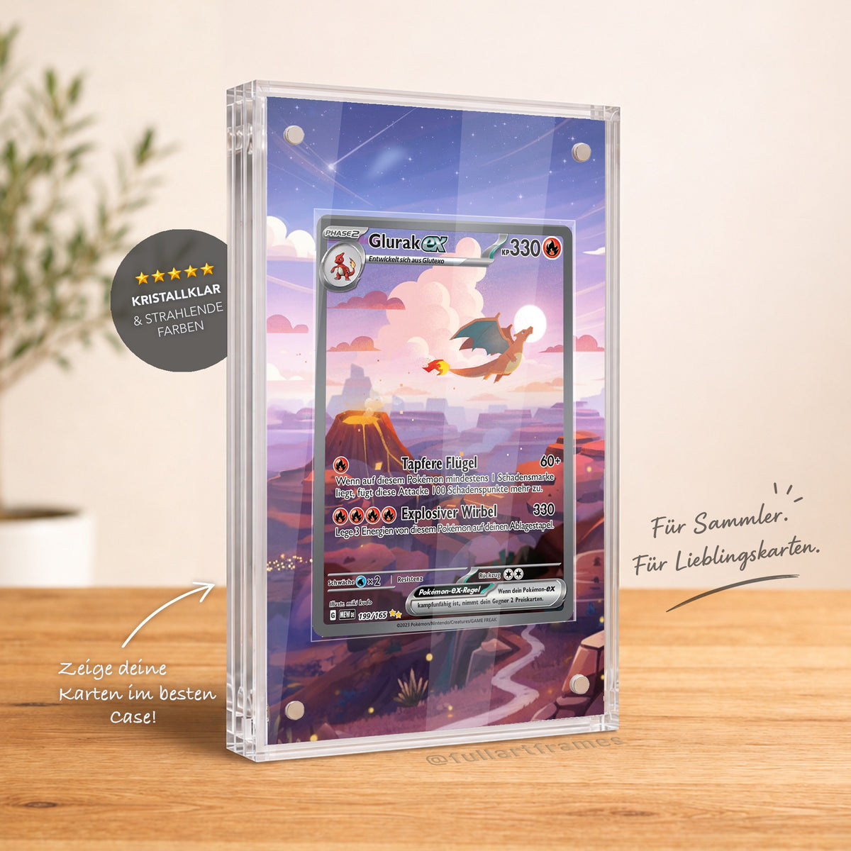 Magnetic Card Case – Glurak / Charizard MEW 199
