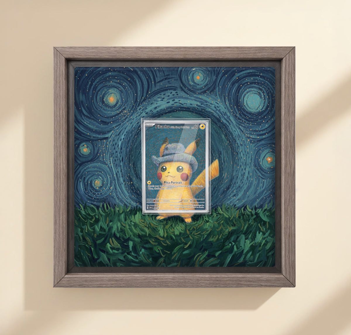 Pikachu mit grauem Filzhut / Pikachu with Grey Felt Hat SVP 085