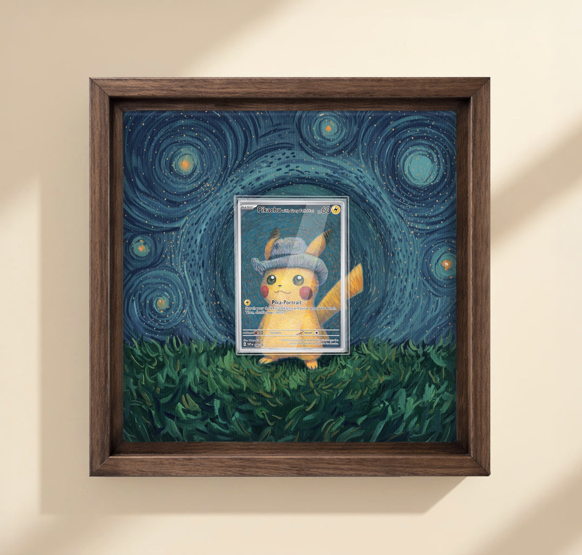 Pikachu mit grauem Filzhut / Pikachu with Grey Felt Hat SVP 085