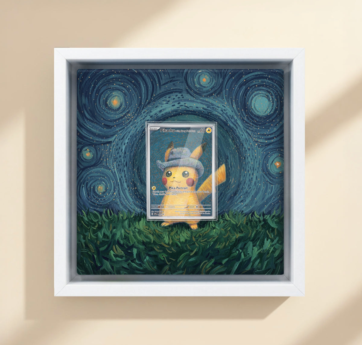 Pikachu mit grauem Filzhut / Pikachu with Grey Felt Hat SVP 085