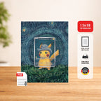 Pikachu mit grauem Filzhut / Pikachu with Grey Felt Hat SVP 085 – Artwork als PDF-Download