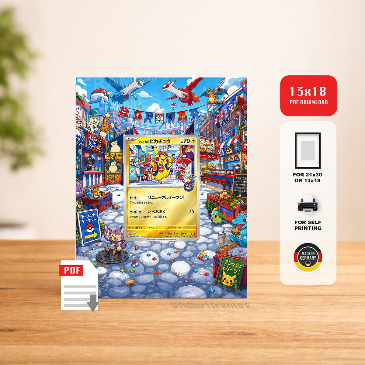 Pikachu SVP 289 – Artwork als PDF-Download