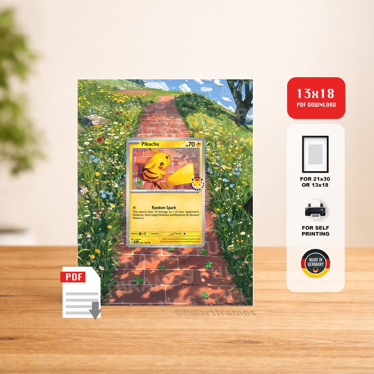 Pikachu TEF 051 – Artwork als PDF-Download